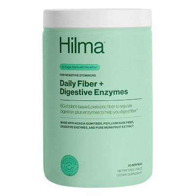 Hilma Daily Fiber + Digestive Enzymes Powder - 7.94oz