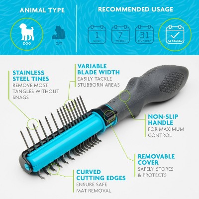 Furminator 2-in-1 Detangling Doodle Grooming Brush