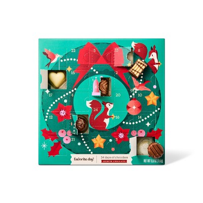 Christmas Mini Chocolate Countdown Calendar - 5.5oz - Favorite Day