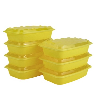 Glad Take-Aways Crayola Retired Colors 28oz/7pk Rectangle Food Storage Containers - Dandelion