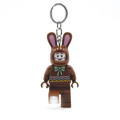 LEGO Minifigures Keychain Light - Chocolate Bunny: Batteries Included, ABS Material, 1 Figure