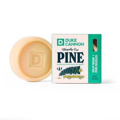 Duke Cannon Supply Co. Men's Holiday Everlasting Puck Soap - Illegally Cut Pine - 5oz