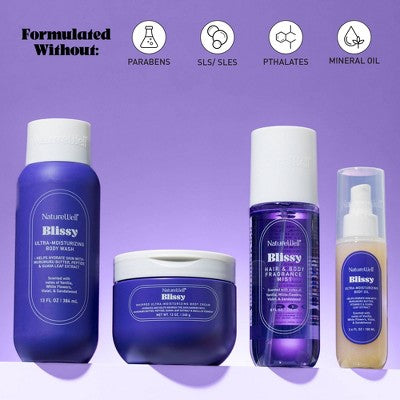 NatureWell Blissy Hand and Body Cream - 12oz: Moisturizing, For Dry Skin, Whole Body, Vanilla & Sandalwood