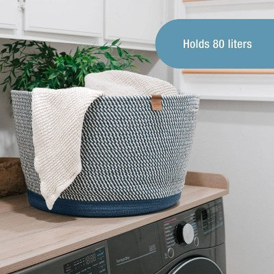 CleverMade XL Rope Basket Navy Noir (LOCAL PICKUP ONLY)