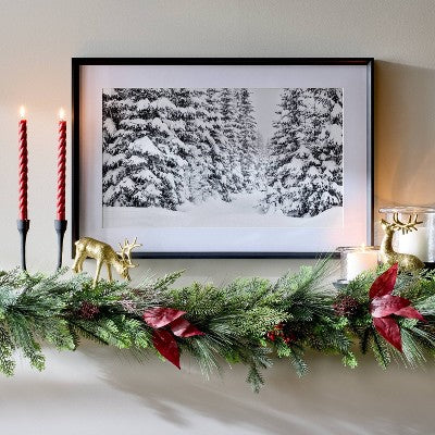 30"x20" Winter Tree Scene Framed Wall Art Print - Threshold designed with Studio McGee (LOCAL PICKUP ONLY)