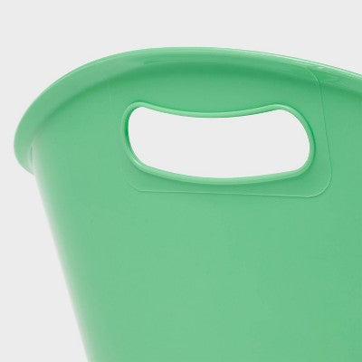 10"x16" Oval Plastic 'Happy Easter' Tub Green - Spritz