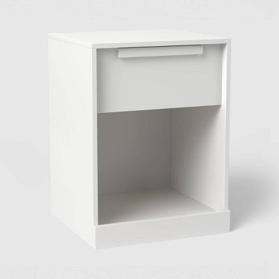 Modern Nightstand with Drawer White - Room Essentials (LOCAL PICKUP ONLY)