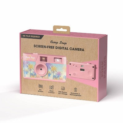 Camp Snap 1 Screen-Free Digital Camera - Pink Palms