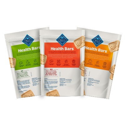 Blue BuffaloEgg Cheese, Bacon, Apple & Yogurt, Pumpkin & Cinnamon Dog Treat Variety Pack - 16oz