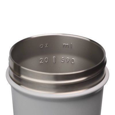 BlenderBottle 25oz Strada Stainless Steel Shaker Cup - White Gradient
