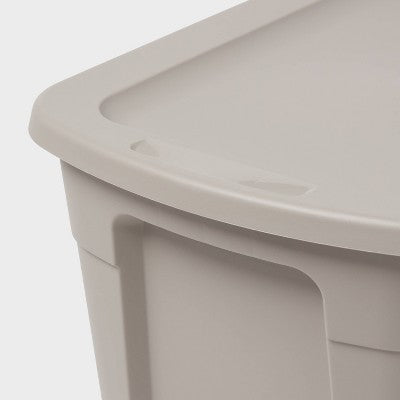 18gal Storage Tote Gray - Brightroom