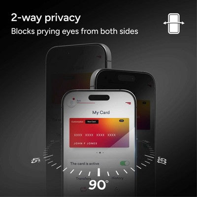 ZAGG Apple iPhone 17 Pro Max Screen Protector Glass Elite Privacy