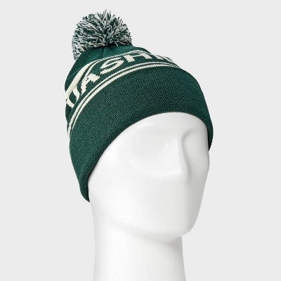 Men's Dashing Knit Beanie - Goodfellow & Co Dark Green One Size Fits Most
