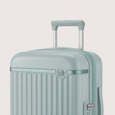 Bagsmart Carry On Roamer Expandable 20" Carry On Luggage Suitcase Dark Sea Green