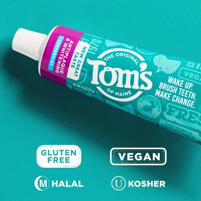 Tom's of Maine Antiplaque and Whitening Toothpaste - 4.5oz