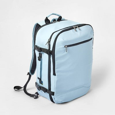 35L Travel Backpack Muddy Aqua - Open Story: Water-Resistant