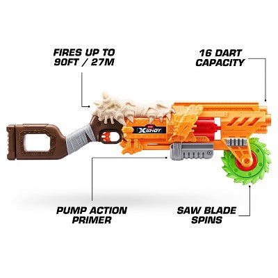 XSHOT Horror Fire Doomsday Blaster Toy Dart Blaster (with 16 Darts) by ZURU (LOCAL PICKUP ONLY)