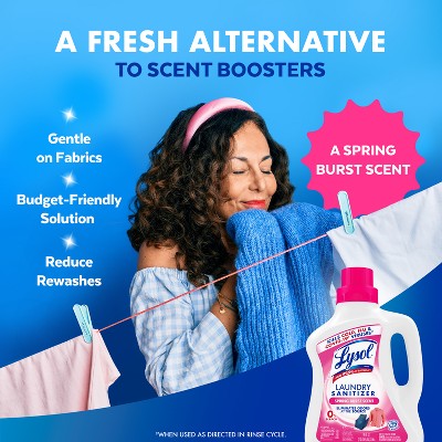 Lysol Spring Burst Liquid Laundry Sanitizers - 90oz