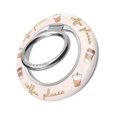 VELVET CAVIAR MagSafe Grip Ring - Coffee Please: Cell Phone Charm Accessory