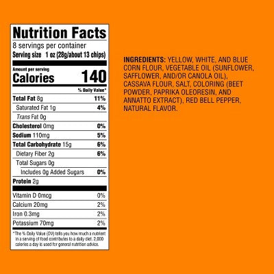 Halloween Fright Bites Tortilla Chips - 8oz - Favorite Day