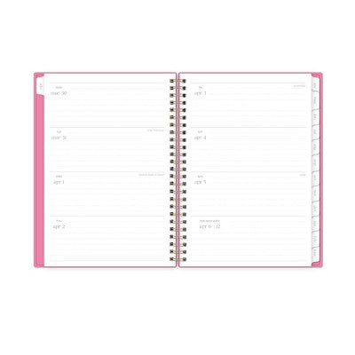 Rhi James for Blue Sky Weekly/Monthly Planner Notes (15 Month) Wirebound 5.875"x8.625" Solid - Pink