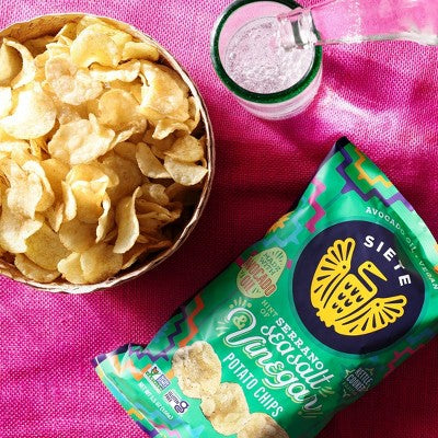Siete Sea Salt Vin Kettle Chips - 5.5oz