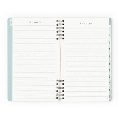 Altitude Supplies 5"x8" Weekly and Monthly Planner, July 2025 to June 2026, Seafoam Blue Arch