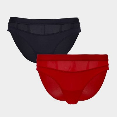 Parade Women's 2pk Briefs - Eightball/Balloon M: Recycled Nylon, Spandex, Cotton Gusset, Knit Fabric
