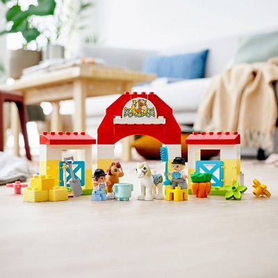 LEGO DUPLO Town Horse Stable and Pony Care Building Toy 10951