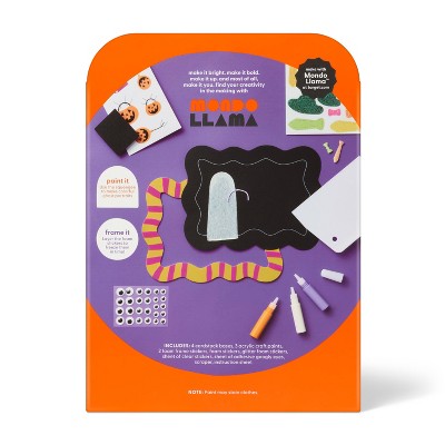 Halloween Craft Squeegee Ghost Portraits Painting Activity DIY Art Kits - Mondo Llama
