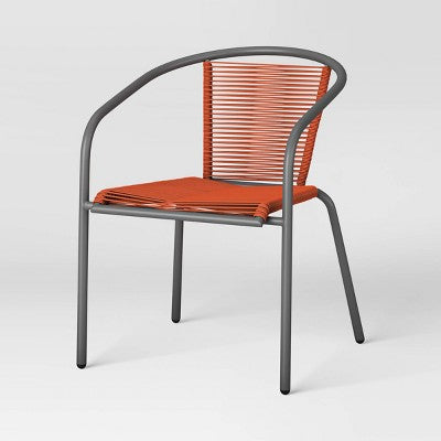 PVC Stackable Patio Chair Red - Room Essentials (LOCAL PICKUP ONLY)