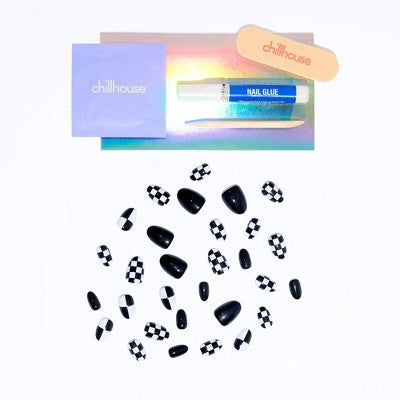 Chillhouse Chill Tips Press-On Nail Set - Design Studio - SK8TR GRL - 24ct