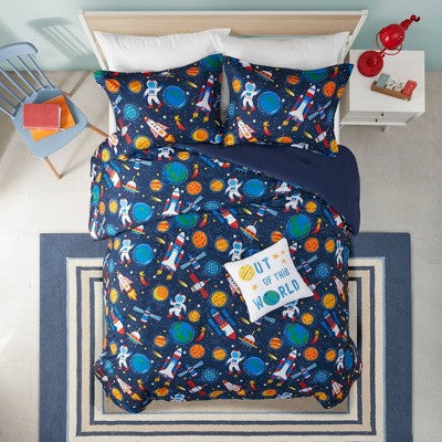 Twin Ultra Soft Bryson Galaxy Outer Space Kids' Comforter Set - 3-Piece, Twin