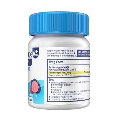 Mucinex Kids' Mighty Chews CCF - Daytime Tablets - Acetaminophen - 16ct