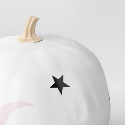 Wonder Painted Pumpkins Moon and Stars Figurine - Hyde and EEK! Boutique Off-White
