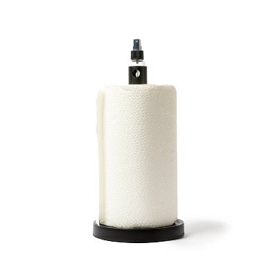 Towel Holder with Spray Bottle Black - Bullseye's Playground