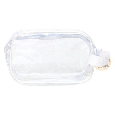 Horizon Group Clear White Plastic Single Zip Travel Pouch