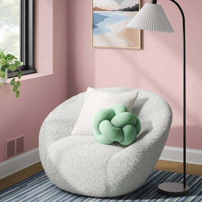 Shaped Knot Pillow Light Green - Room Essentials