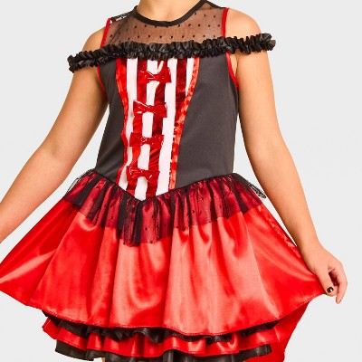 Kids' Carnival Performer Halloween Costume Dress- Hyde and EEK! Boutique Red S