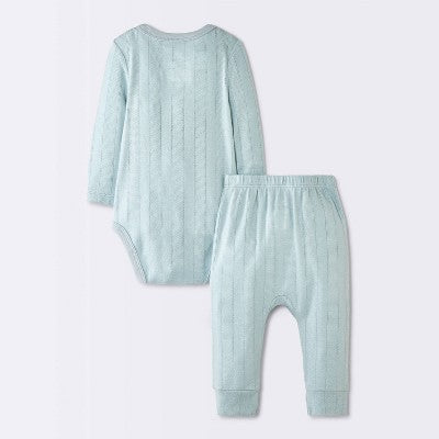 Baby Boys' 3pc  Pants Set with Lovey Toy - Cloud Island Blue 3-6M
