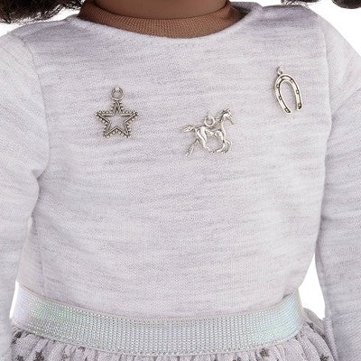 Our Generation Victoria 18'' Fashion Doll Brim Hat & Country Outfit with Sweater Charms