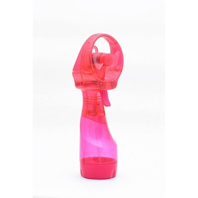 O2COOL Deluxe Handheld Misting Fan Colors May Vary: Portable Personal Spray Fan, Battery Operated, Smooth Plastic Finish