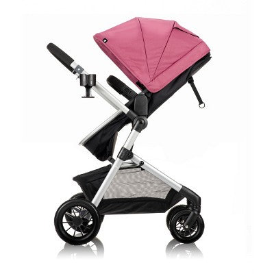 Evenflo Pivot Modular Travel System with LiteMax Infant Car Seat with Anti-Rebound Bar - Dusty Rose (LOCAL PICKUP ONLY)