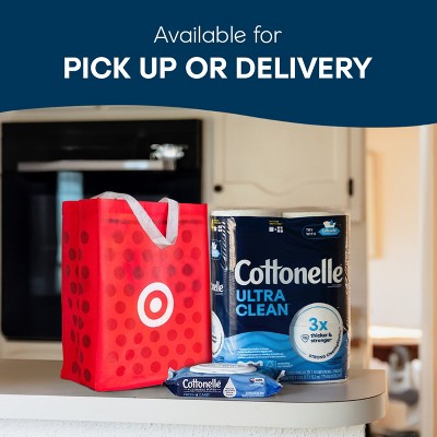 24 PACK OPEN PACKAGE!!Cottonelle Ultra Clean Strong Toilet Paper - 36 Mega Rolls
