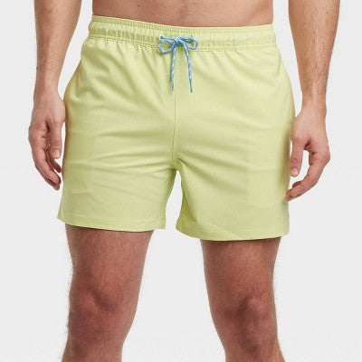 Men's 5" Swim Trunks - Goodfellow & Co Neon Green M