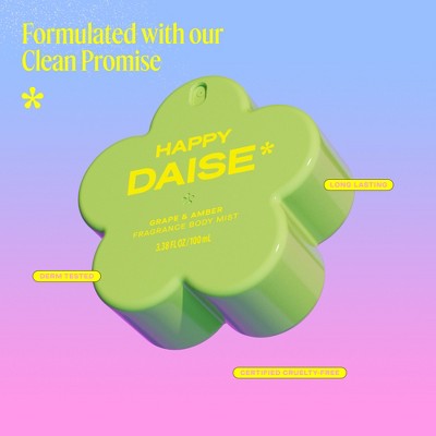 DAISE Fragrance Women's Body Mist - Happy - 3.38 fl oz: Amber, Earthy, Perfumes and Colognes, Spray