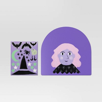 Halloween Witch Interactive Placemat Purple - Hyde and EEK! Boutique