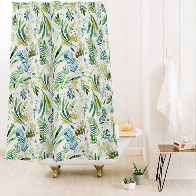 Tuscany Leaves Shower Curtain by Ninola Design - society6