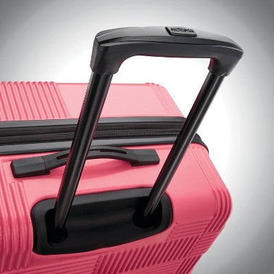 American Tourister NXT Hardside Large Checked Spinner Suitcase - Flamingo Pink (LOCAL PICKUP ONLY)