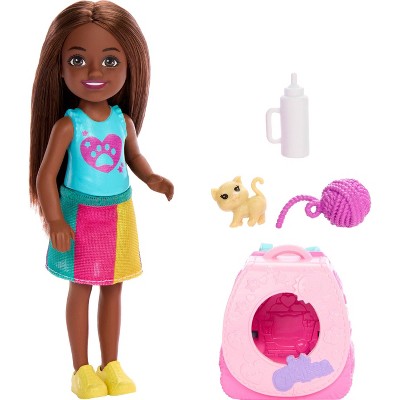 Barbie Family and Friends Chelsea Playtime Kitty Backpack 6" Doll + Accessories